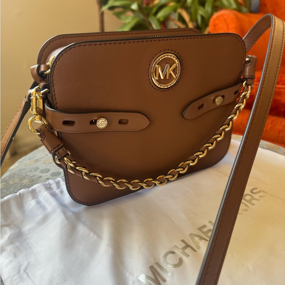 Michael Kors Brown Leather Interior Bag